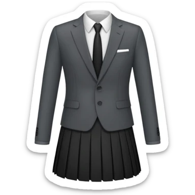 Just give me clothes only clothes like a suit and a skirt  sticker