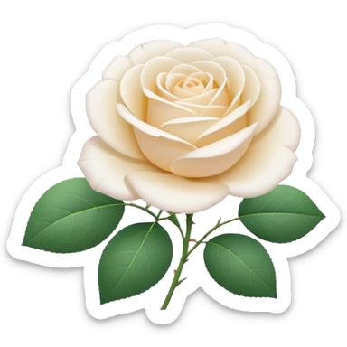 A cute white rose emoji, simple flat design, clean vector style, soft pastel colors, minimal details, centered composition, isolated on transparent background, kawaii emoji style, smooth edges, no text, no watermark

 sticker