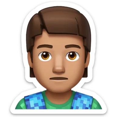 Steve from Minecraft sticker