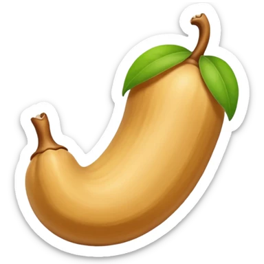 Make single Cashew dryfruit sticker