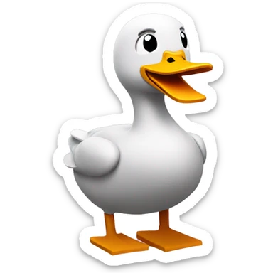 Crossy road duck sticker