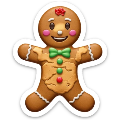 I want a gingerbread cookie but it has to be similar to the one from shrek sticker
