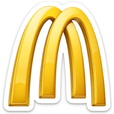 mcdonalds golden arches logo sticker