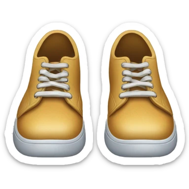 A pair of shoes in our feet sticker
