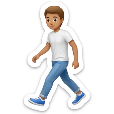 Somebody moonwalking sticker