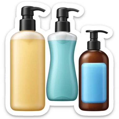 Shampoo, conditioner, mask  sticker