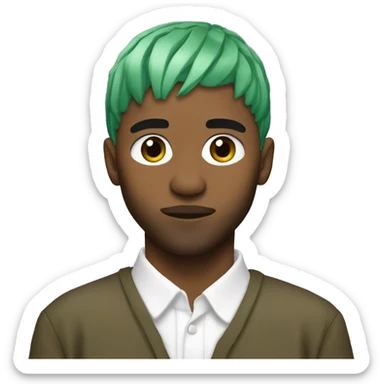Frank Ocean Green Hair Blonde sticker
