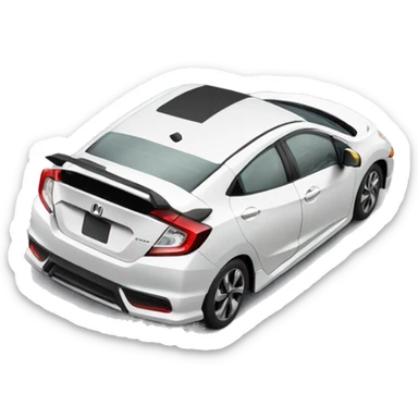 white honda civic 2024 sticker
