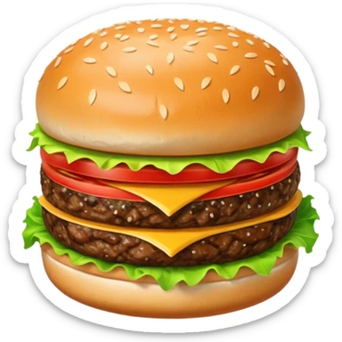 Minor burger sticker