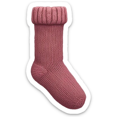 Knitted sock sticker