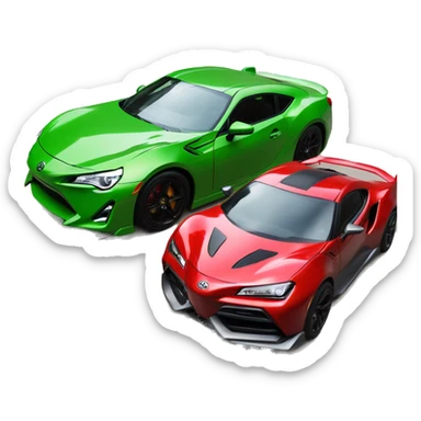 Wonder Woman and HULK’s muscular Toyota 86 hypercar sticker