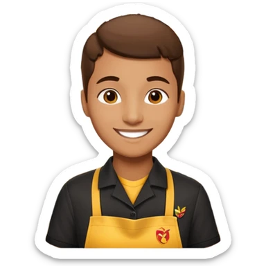 nandos shop cashier sticker