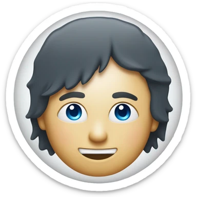 Create an emoji featuring a circular design with a vibrant blue background, resembling the Instagram verification badge. The emoji should have a crisp, clean white checkmark centered within the circle.  sticker