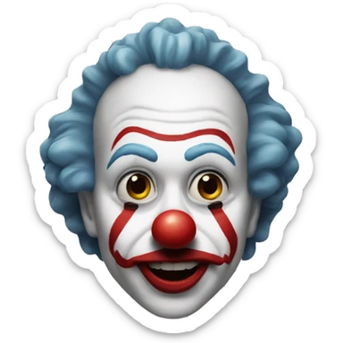 Clown from the movie Scary sticker
