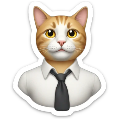 cat-who-pretends-to-be-a-man sticker