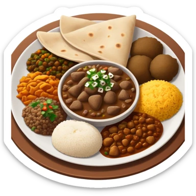 Delicious Ethiopian food sticker