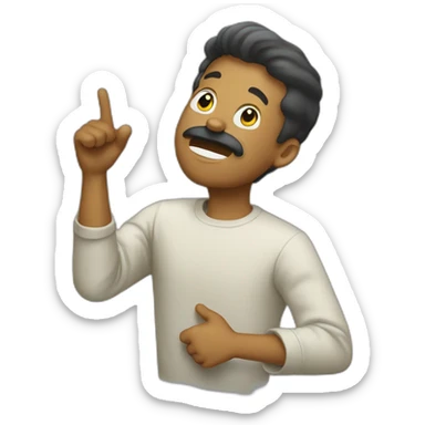 Personne qui fait un dab sticker