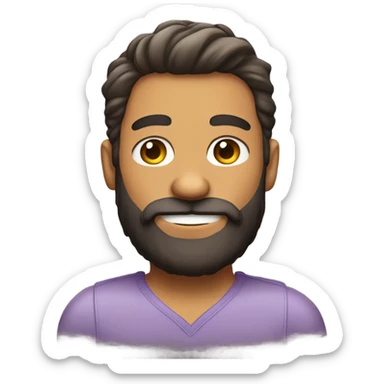 Gay hirsute man sticker