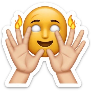 Peux tu mettre cette emojis 🤗 mais à la place des mains mettre cette emojis 🖕  sticker