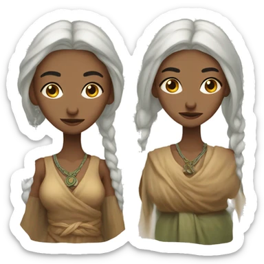 Bulgarian female mystic and sage sticker