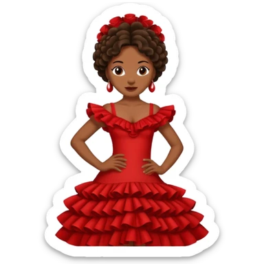 Flamenco dancer sticker