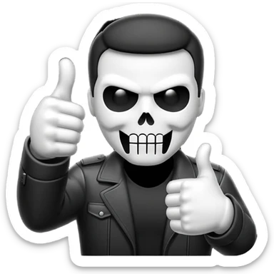 Emogi punisher giving thumbs up sticker