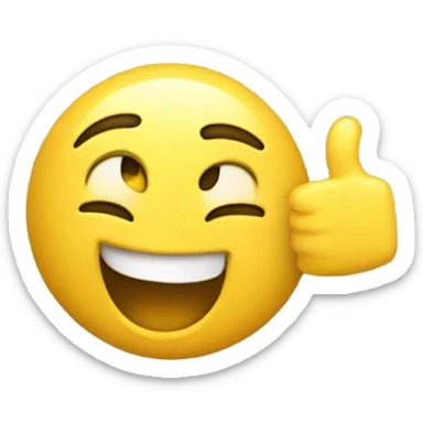 "A yellow emoji face with a confident or smug expression, one hand extended outward and the other clapping against it, as if emphasizing a point. The mouth is slightly open, as if saying 'boy!' in a playful or exaggerated way. The eyes are focused forward, adding to the dramatic effect." You might also want to add motion lines around the clapping hand to emphasize movement. Let me know if you want any tweaks! sticker