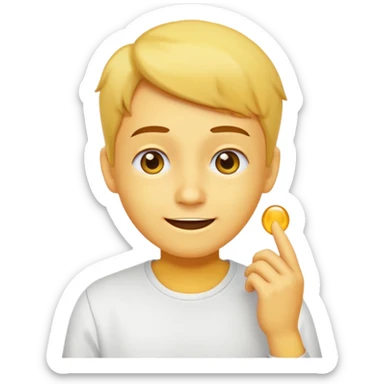 whistling innocent yellow smiley sticker