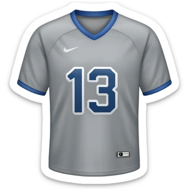 Grey Jersey with number 13 sticker