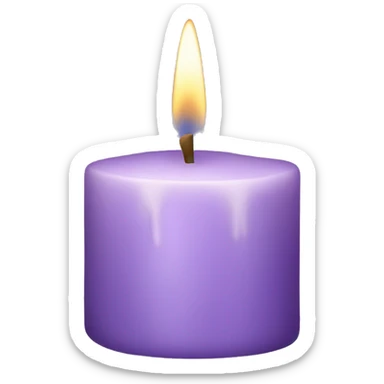 Lilac lavender candle  sticker