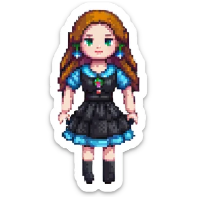 woman doll sticker