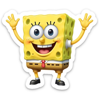 SpongeBob SquarePants character twerking sticker