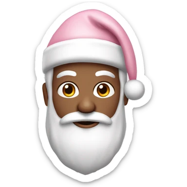 Light Pink Santa Claus with Caucasian skin sticker
