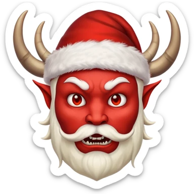 Demon ,Christmas ,horn sticker