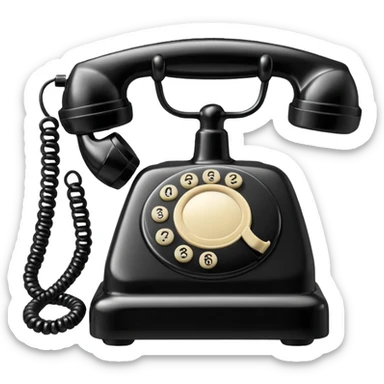 telephone receiver sticker