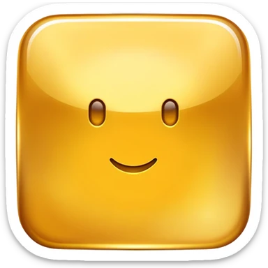 A golden square with a slight gradient sticker