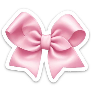 Light pink bow sticker