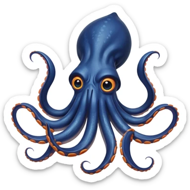 Giant Squid – Huge squid with long curling arms sticker
