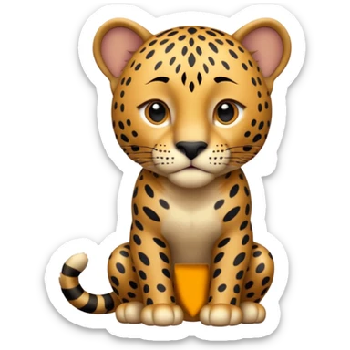 A high-resolution photo-realistic digital illustration of a young jaguar, chest upward A high-resolution, photo-realistic digital illustration of a majestic young jaguar sticker