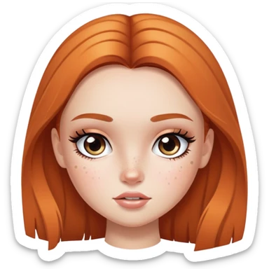 freckles, pretty bratz baddie sticker