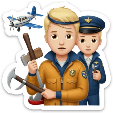 13 y/o Brian robeson at the beginning of Hatchet
struggling with his parents' recent divorce and harboring . He is angry, self-pitying
He is carrying a hatchet
He is in a single-engine plane with a pilot who soon suffers a heart attack, leaving Brian to navigate the crash and his new, harsh reality. sticker