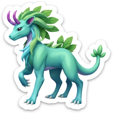 Suicune-Meganium-fusion (full body) sticker