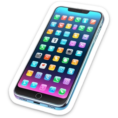 i need an emoji or png for "call outcomes" for my flowchats - i though about a phone with apps showing them as holograms going out of the phone so it will simulate like differnet outcomes that can get of the calll sticker