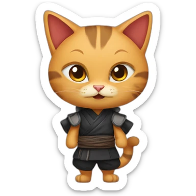 ninja nian cat sticker