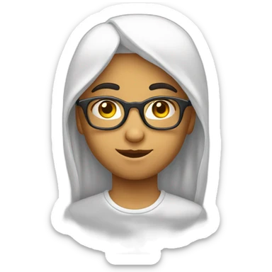 enfant arabe avec des lunettes sticker