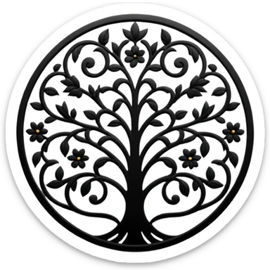 Shadow Garden organization emblem from Eminence in Shadow anime sticker