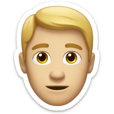 Homme qui détourne le regard  sticker