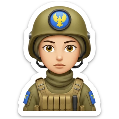 Ukrainian intelligante agency warrior sticker