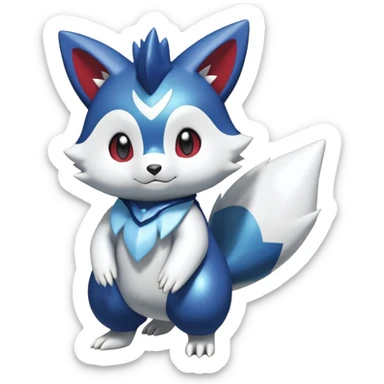 Shiny Furret-Oshawott-Meowstic-Zangoose-Hybrid (Full body) sticker