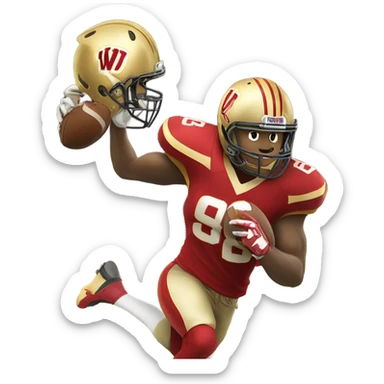 Washington commander football sticker